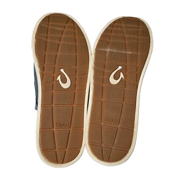 OluKai Kahu Kai Men\'s Slip-on Comfort Shoes, Size 13, Dark Gray/Off White main image 7